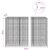 vidaXL Gabion 5 mm Dróttal és 5x5 cm Rácsos 800x30x200 cm 180707960