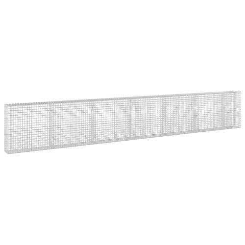 vidaXL Gabion 5 mm Dróttal és 5x5 cm Rácsos 650x30x100 cm 180707830 