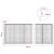 vidaXL Gabion 5 mm Dróttal és 5x5 cm Rácsos 650x30x100 cm 180707830