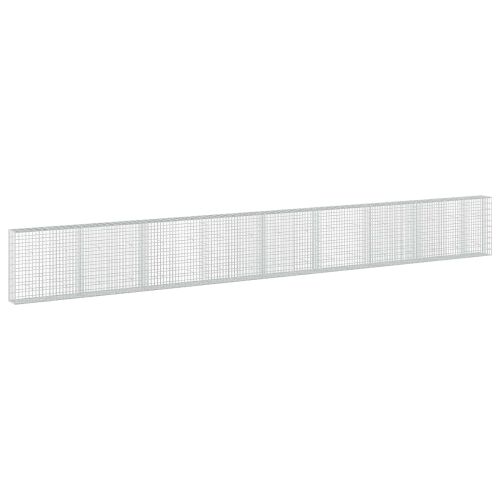 vidaXL Gabion 3,5 mm dróttal és 5x10 cm-es hálóval 850x30x100 cm 180708735 - Kerítéselem
