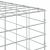 vidaXL Gabion 3,5 mm dróttal és 5x10 cm-es hálóval 700x30x50 cm 180710523