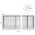 vidaXL Gabion 3,5 mm dróttal és 5x10 cm-es hálóval 850x100x100 cm 180710488