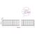 vidaXL Gabion 3,5 mm dróttal és 5x10 cm-es hálóval 1200x30x50 cm 180711158