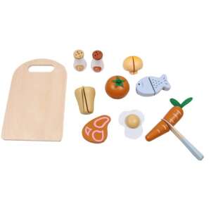 Tryco Fából készült vágódeszka étellel