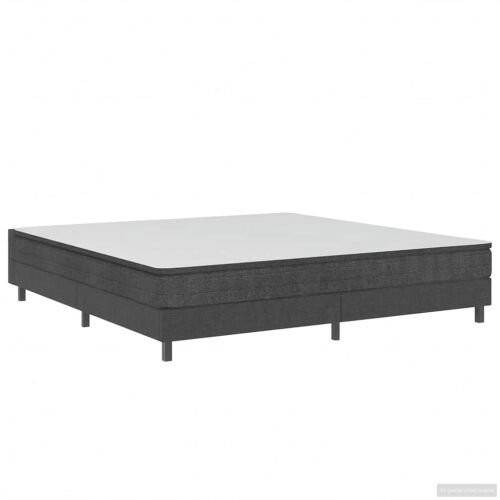 vidaXL Boxspring ágy, szürke, kárpitozott, 180x200 cm