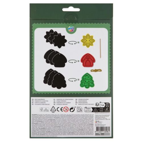 Karácsony Rainbow scratch képkarcoló díszek 9 db-os 180787841 - Karckép