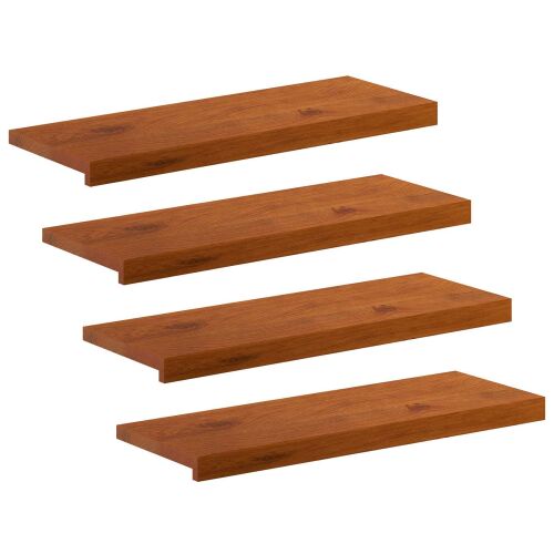 vidaXL Lépcsőfok 4 db 70 x 25 x 2 cm Barna Tömör Tölgyfa 180796716 - Lépcsőszőnyeg