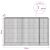 vidaXL Gabion 5 mm Dróttal és 5x5 cm Rácsos 250x30x150 cm 180797378