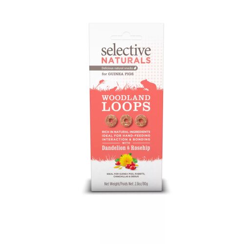 Selective Naturals Woodland Loops Tengerimalacoknak 80 g 180797738 - Kiegészítő takarmány rágcsálóknak