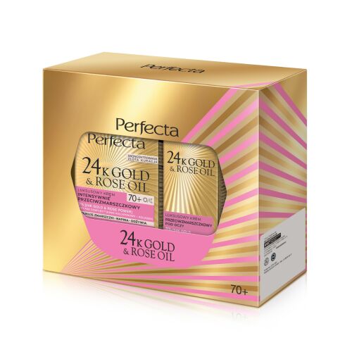 PERFECTA 24K arany és rózsaolaj ajándék szett (nappali és éjszakai krém 70+ és szemkrém) 180798370 - Arcápolási szett