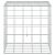 vidaXL Gabion 5 mm Dróttal és 10x10 cm Rácsos 50x50x50 cm 180800707