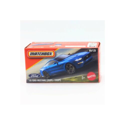 Ford Mustang Coupe 2019 Matchbox kék D 180829367 - Játék autó