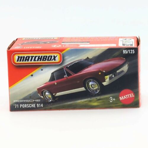Porsche 914 1971 Matchbox modell piros D 180829504 - Játék autó