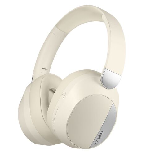 Logilink BT 6.0 Sound Wave headset, ANC, 3,5 mm-es AUX, 15 órás akkumulátor-üzemidő, krém/ezüst 180847712 - Logilink