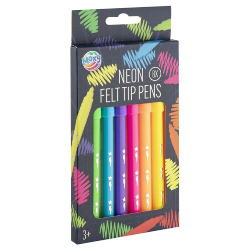 Színes Neon filctoll szett 8 db-os