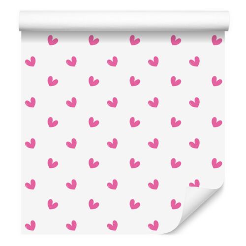 Hearts tapéta, fehér és púderrózsaszín, 50x1000 cm 180875196 - Tapéta