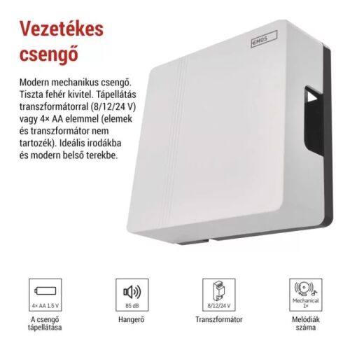 Vezetékes csengő P57101 180893457 - Kapucsengő