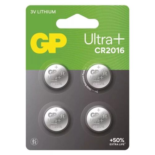 GP Ultra plus Lítium gombelem CR2016 4db/bliszter 180895169 - Elem