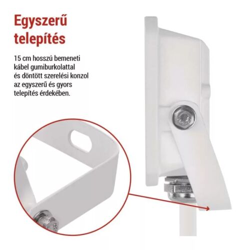 LED reflektor SIMPO 10 W természetes fehér 180896188 - Reflektor és munkalámpa