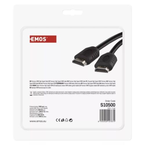 EMOS HDMI kábel 2.0 A-A dugó 5m 180899619 - HDMI kábel