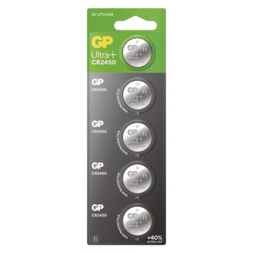 GP Ultra plus Lítium gombelem CR2450 5db/bliszter 180905012 - Elem