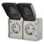 EMOS Dupla aljzat IP44 SCHUKO 180905870