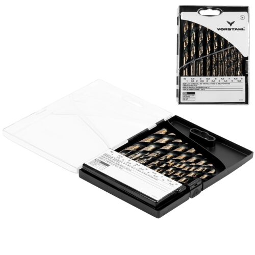 FÉMFÚRÓ KÉSZLET HSS-G köszörült DURABLE 19 db 1-10mm Vorstahl 180949898 - Szerszám tartozék
