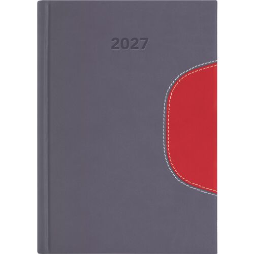 Dayliner 2027 agenda Memphis A5 napi szürke-piros 180959414 - Naptár