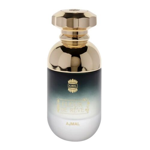 Ajmal Fleur De Reve eau de parfum 90ml, luxus uniszex illatüveg arany kupakkal fehér háttéren - Unisex parfüm