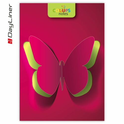 Dayliner 2027 notes Colors A5 vonalas Butterfly 180991529 - Notesz és jegyzetfüzet