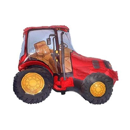 Fólia lufi, nagyforma, piros traktor, 24" 181024440 - Otthon és kert