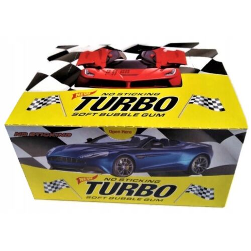 Turbo RAGASZTÁSMENTES rágógumik 100 db 450g