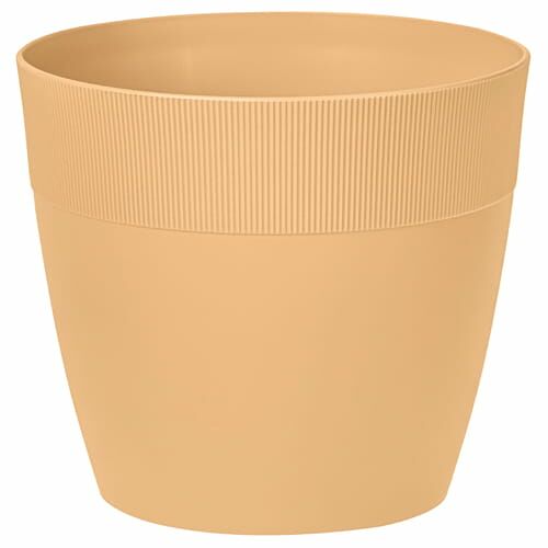 DORIS műanyag virágcserép 13cm KARAMELL 181069068 - Kaspó
