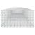 vidaXL Gabion 5 mm Dróttal és 5x10 cm Rácsos 500x100x50 cm 181069423