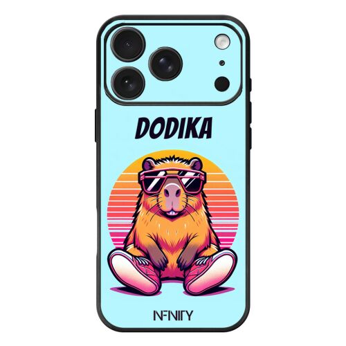 Névvel kérhető - Retro capybara - iPhone 17 Pro Max / 18 Pro Max MagSafe tok 181099414 - Telefontok