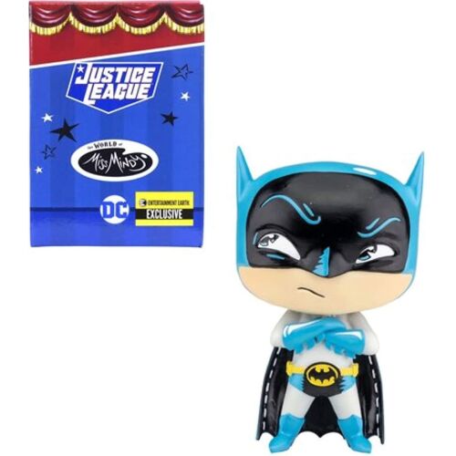 DC Comics Igazság Ligája Miss Mindy Batman szobor kék változat csomagolással fehér háttéren - Mesehős figura