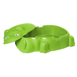 Starplast Homokozó fedéllel - Víziló #zöld