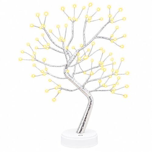 vidaXL Mini Starburst karácsonyfa 2 db Ezüst 12 x 50 cm Acél 108 LED 181128603 - Karácsonyi dekoráció