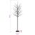 vidaXL LED-es gömb karácsonyfa Fekete 180 cm Acél 220 LED 181129872