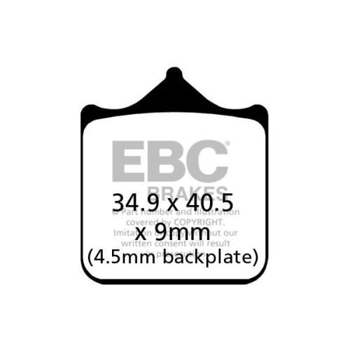 EBC GPFAX604/4HH versenypálya/profi fékbetét (szett 1 tárcsához)