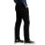 Lee Rider férfi slim fit farmer Clean Black színben, oldalról nézve, modellen viselve, kiemelve a slim fazonú szárat és az általános sziluettet