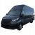 Szürke Iveco Daily VI furgon, 2015-2026-os évjárat, bemutatva azt a járművet, amellyel ez a bal oldali visszapillantó tükör kompatibilis