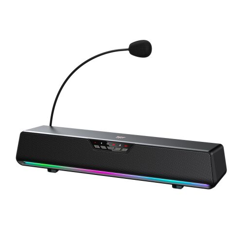 Onikuma L13 RGB gamer soundbar levehető zajszűrős mikrofonnal, szögből nézve - Számítógép és kiegészítő