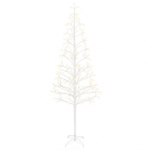 vidaXL LED-es karácsonyfa Fehér 210 cm Acél 228 LED 181193644 - Karácsonyi dekoráció