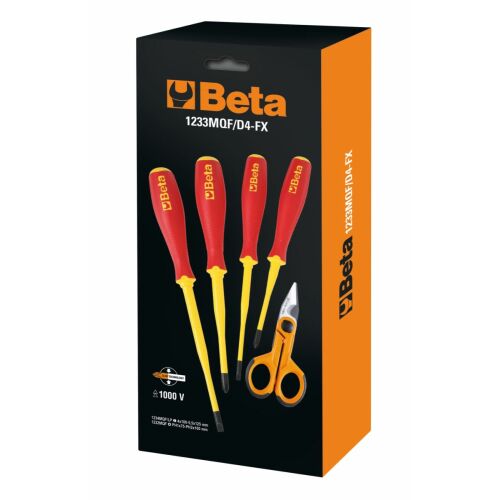 BETA 1233MQF/D4-FX-4 CSAVARHÚZÓKÉSZLET+1128FX 181227711 - Csavarhúzó