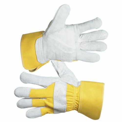 Kesztyű munkához, Eider, marhahasíték, sárga 181230061 - Védőfelszerelés