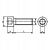 M12x35 imbuszcsavarok, fekete, 12.9 DIN 912 PG, 100 db 181270231