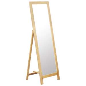 vidaXL Oglindă, 48 x 46,5 x 150 cm, lemn masiv de stejar 45926294
