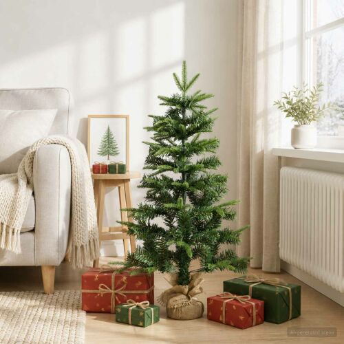 vidaXL Mini Karácsonyfa 90 cm PVC és PE Zöld 181280374 - Műfenyő és karácsonyfa
