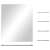 Ezüstszínű falitükör 5 polccal, 50 x 60 cm